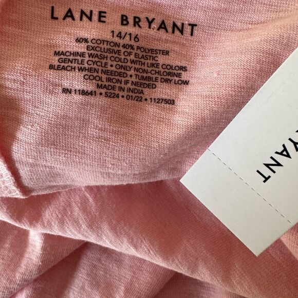 Lane Bryant Swing Flutter-Sleeve Square-Neck Tee Size 14/16 - Picture 4 of 6